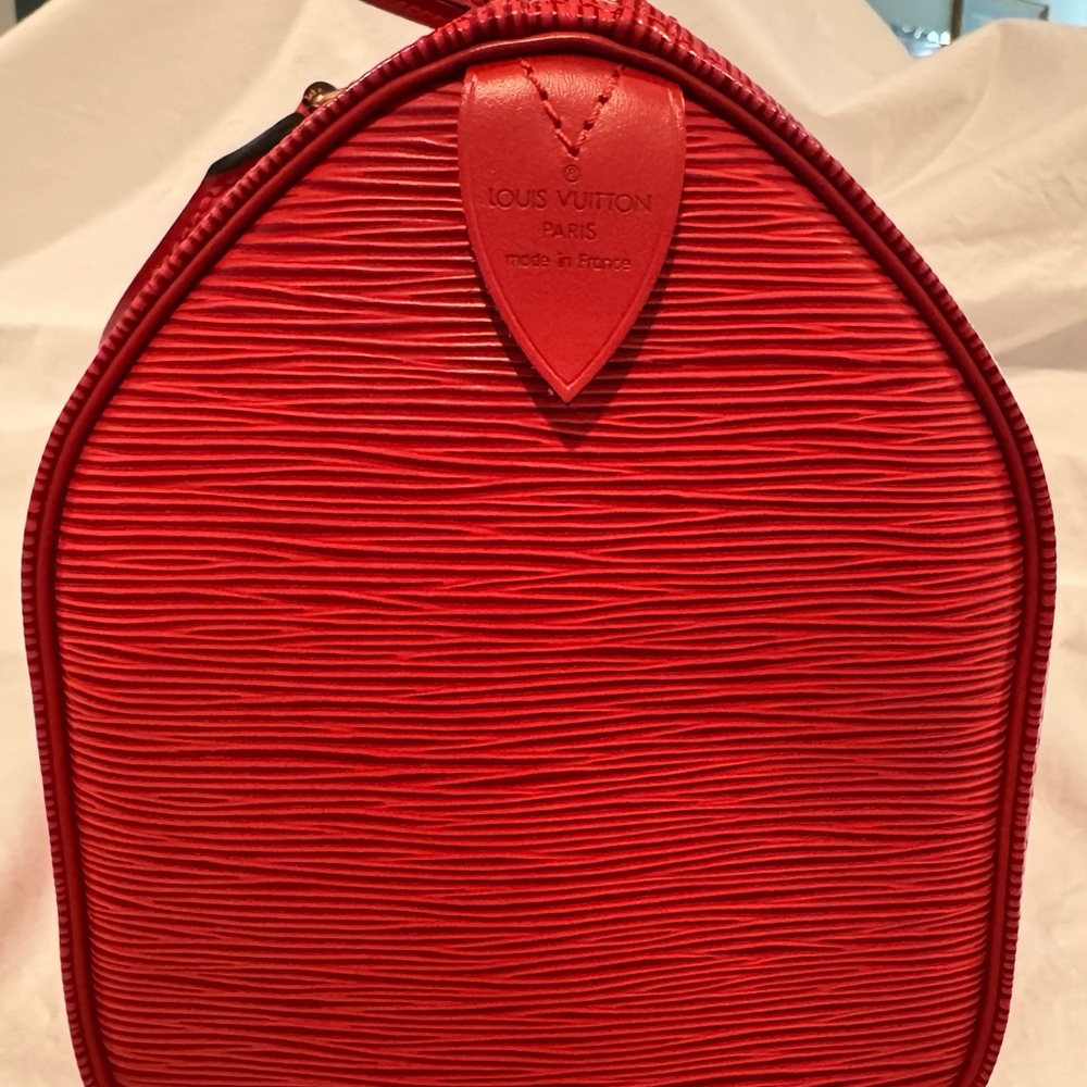 Vintage Louis Vuitton Red Epi Leather Speedy Boston bag - 90s - Picture 3 of 12